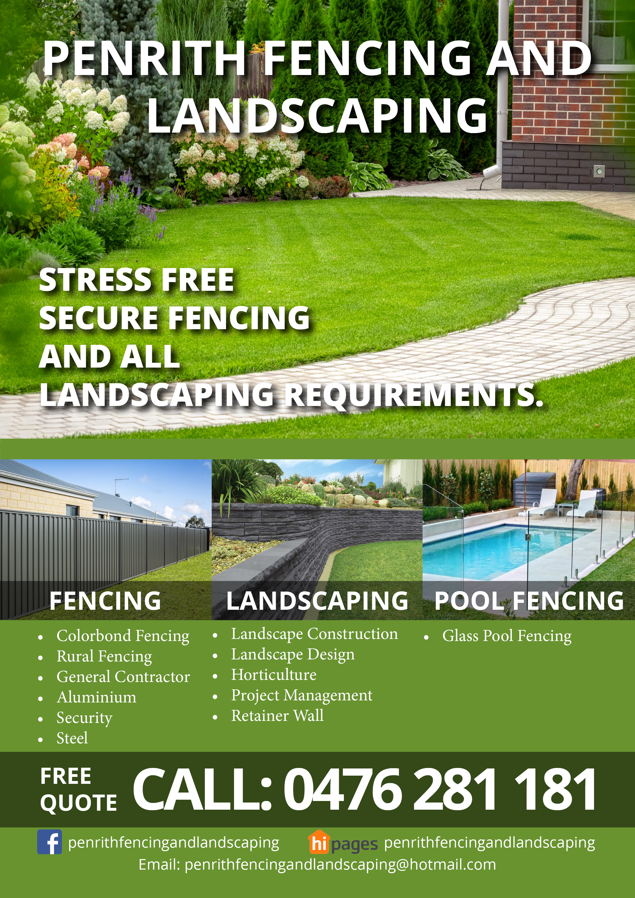 Penrith Fencing and Landscaping Flyer